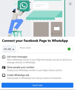 Spojite Facebook stranicu i WhatsApp