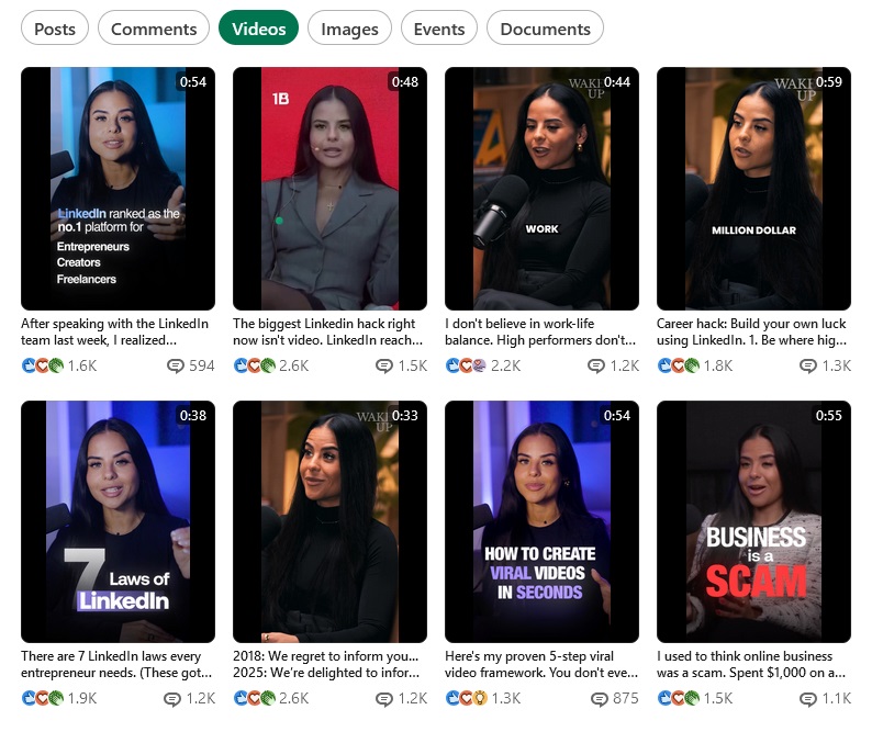 Video sadržaj na LinkedInu