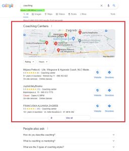 kljucne rijeci-google karte