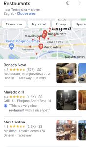 SEO - Google Business za restorane