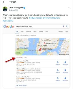 Google business za pretrage koje su "najbolje"