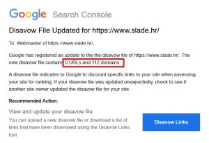 google disavow file