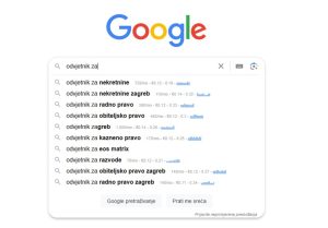 Google pretrage primjer